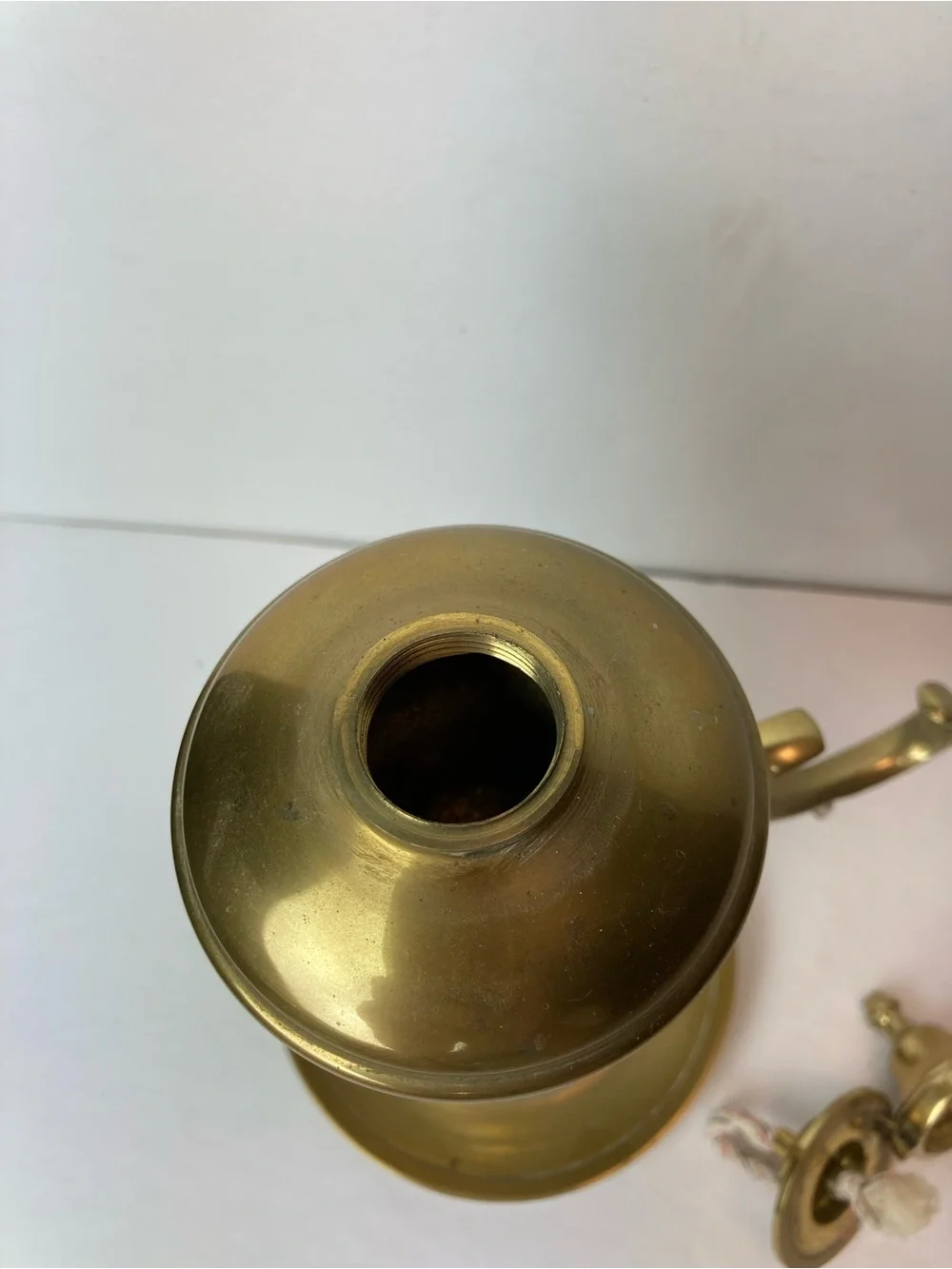 Antique Vintage Brass Whale Oil Lamp Lantern
